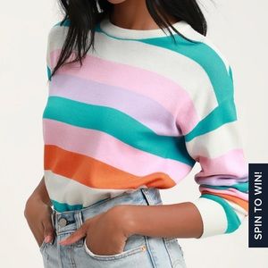 Lulus striped sweater